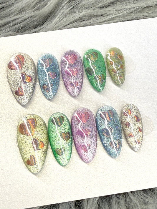 Flash Glitter Hearts